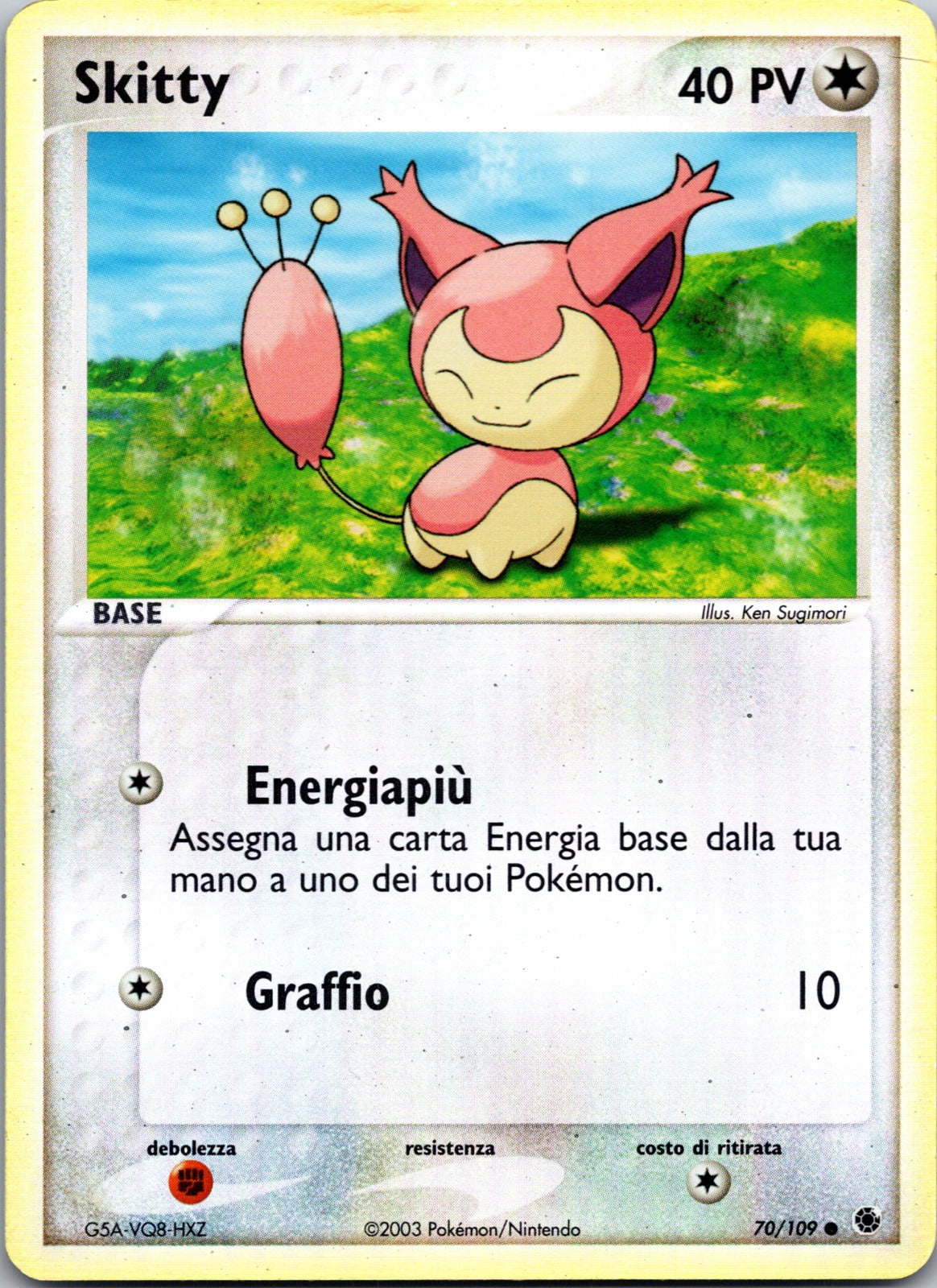 2003 EX Ruby and Sapphire 70/109 Skitty MP
