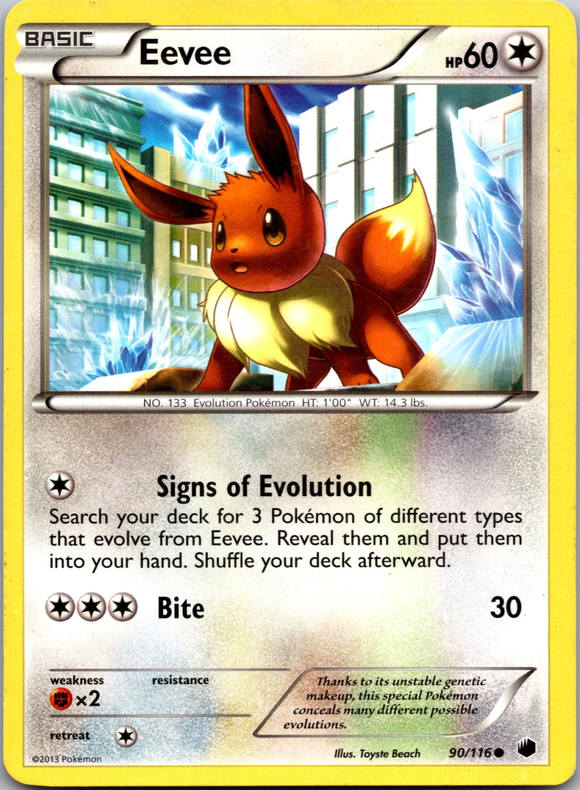 2013 Plasma Freeze 90/116 Eevee (90) HP F122