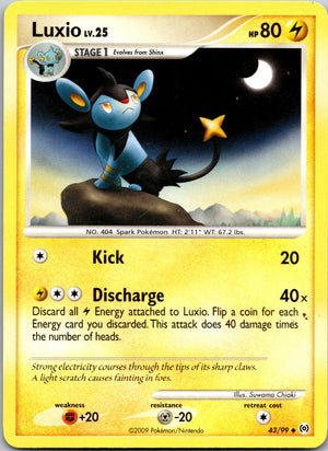 2009 Arceus 43/99 Luxio LP