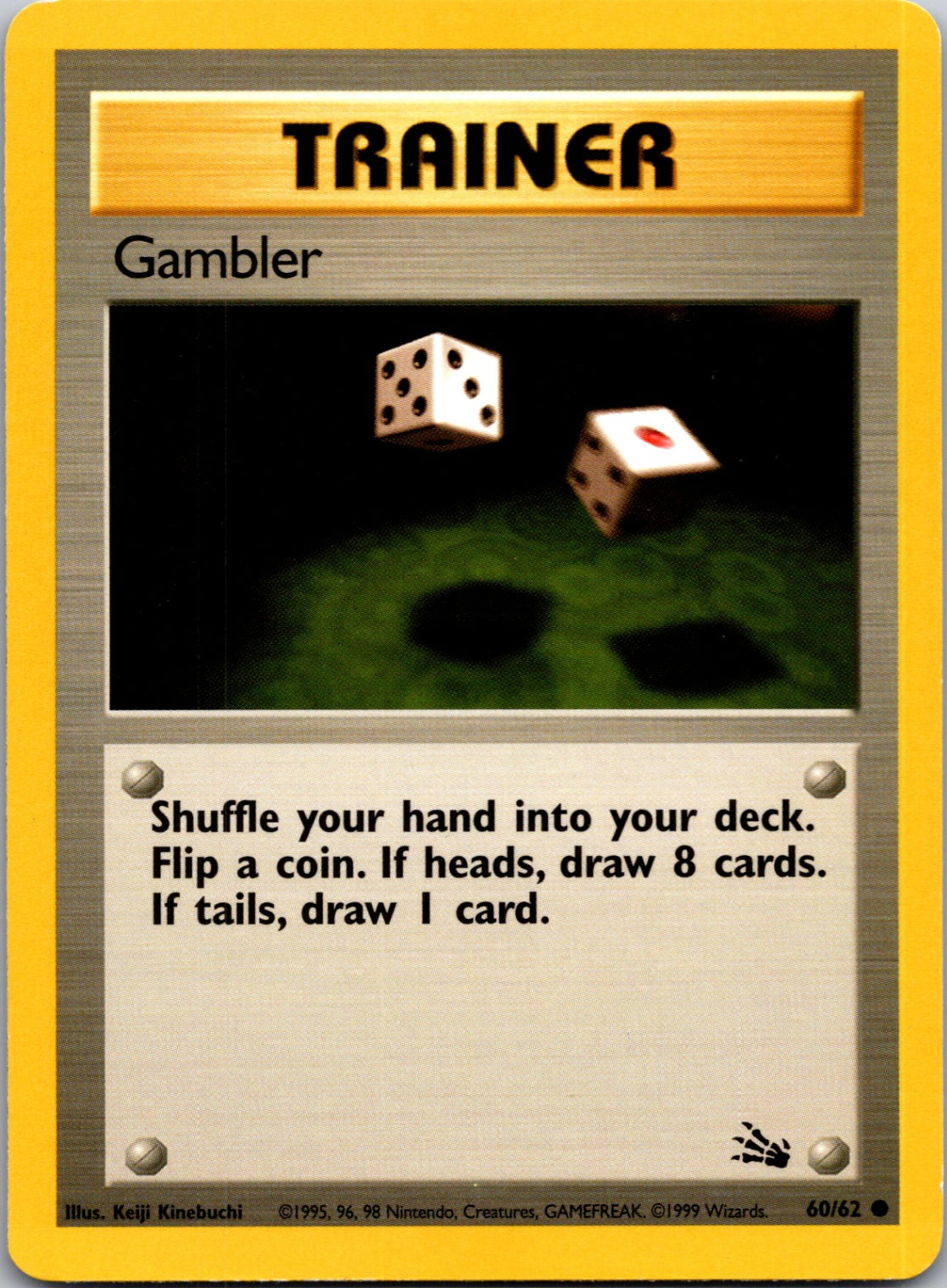 1999 Fossil 60/62 Gambler Common L169