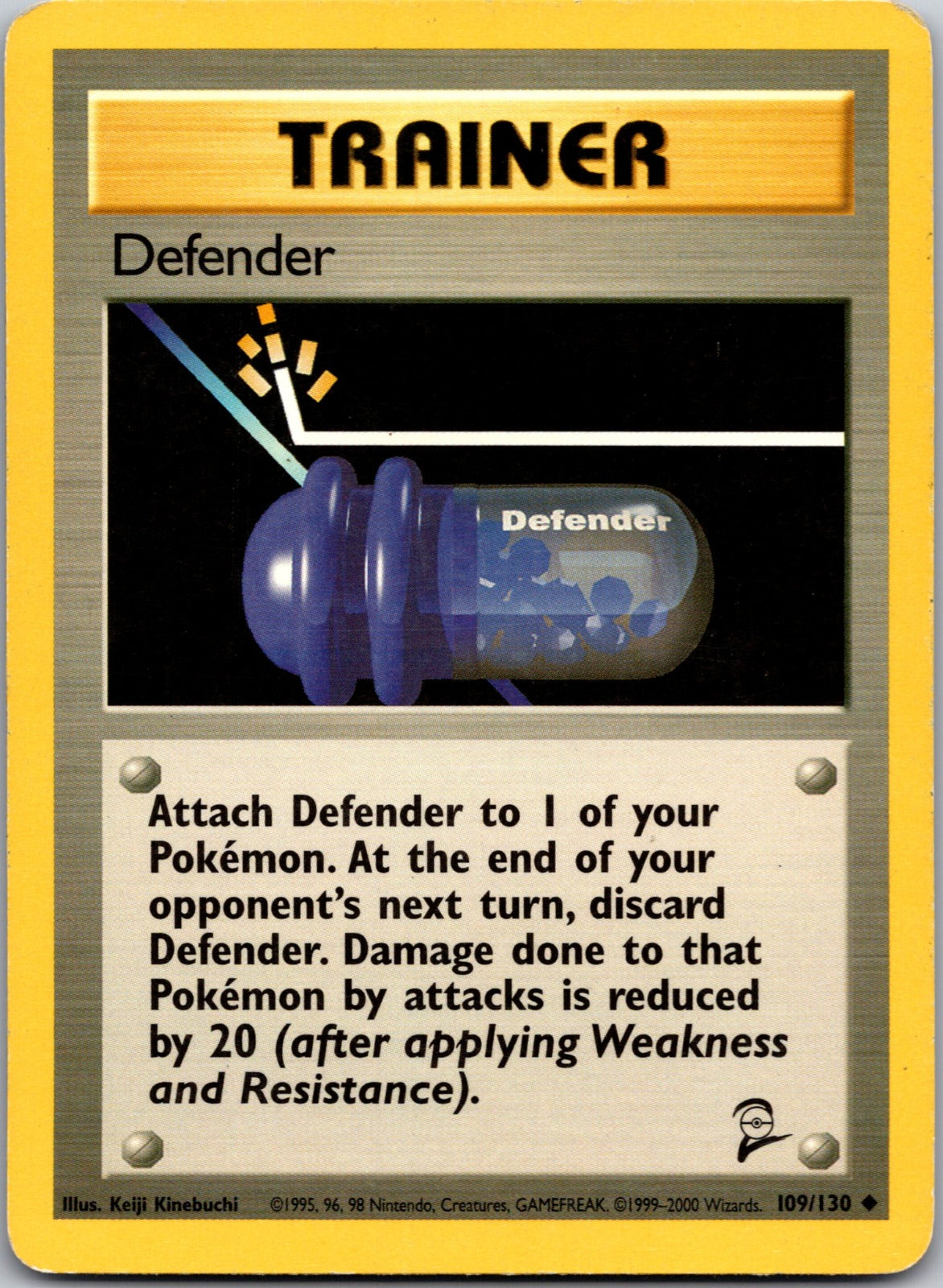 1999 Base Set (Shadowless) 080/102 Defender LP