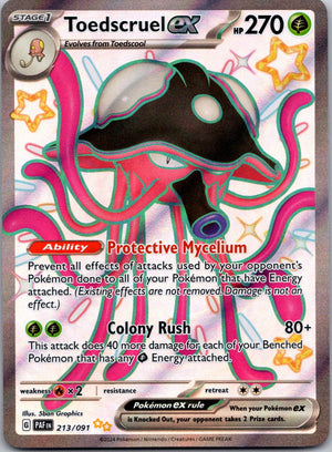 2024 SV: Paldean Fates 213/091 Toedscruel ex NM