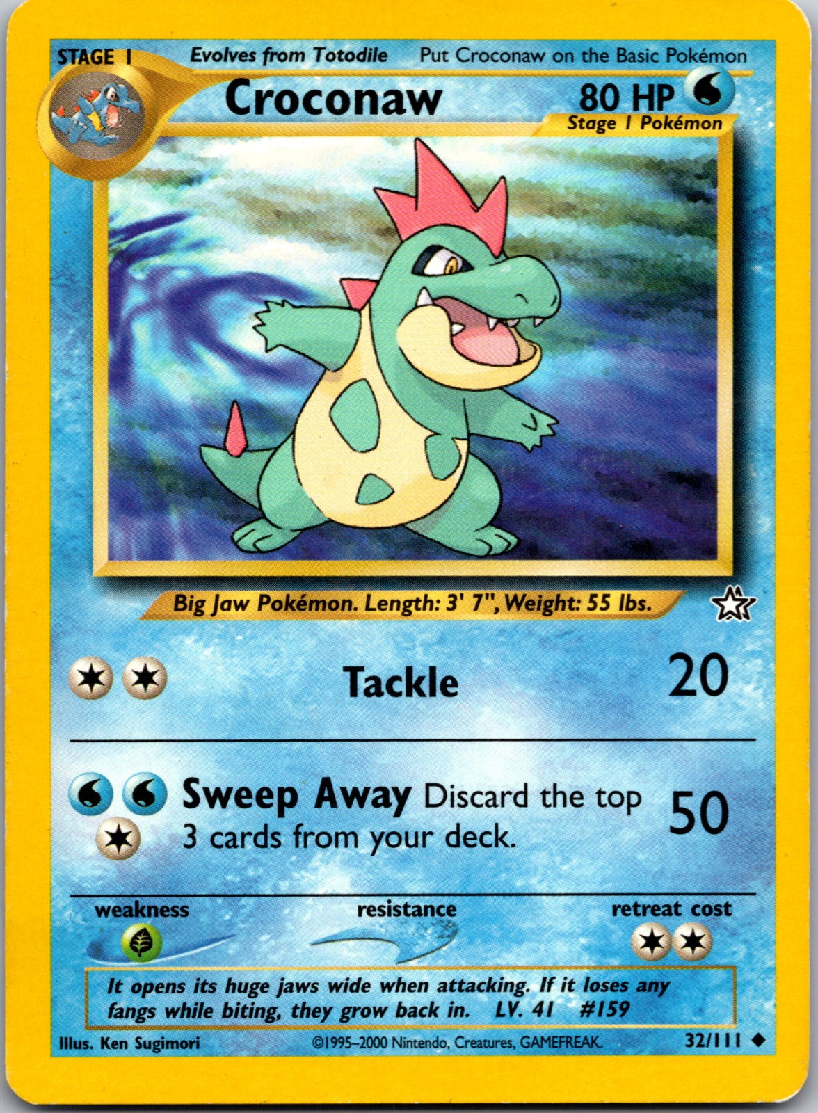 2000 Neo Genesis 032/111 Croconaw (32) LP E265