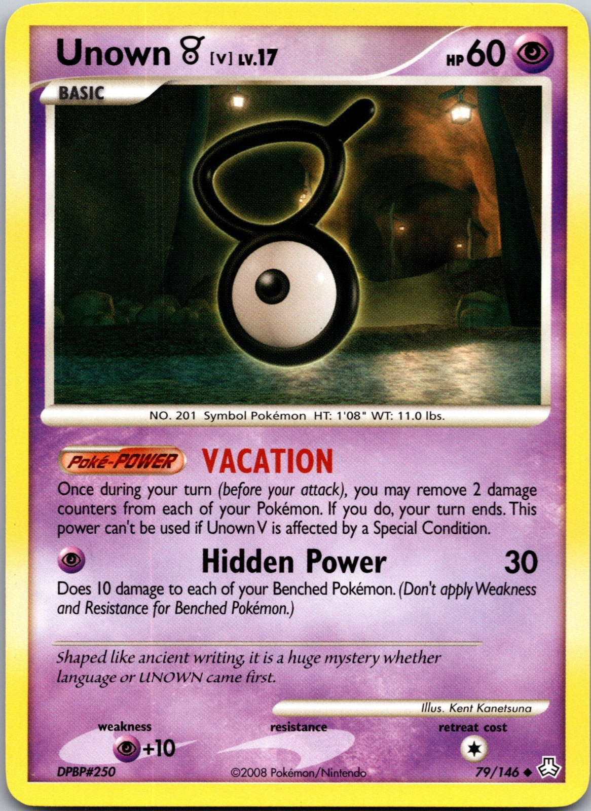 2008 Legends Awakened 79/146 Unown (V) LP D277
