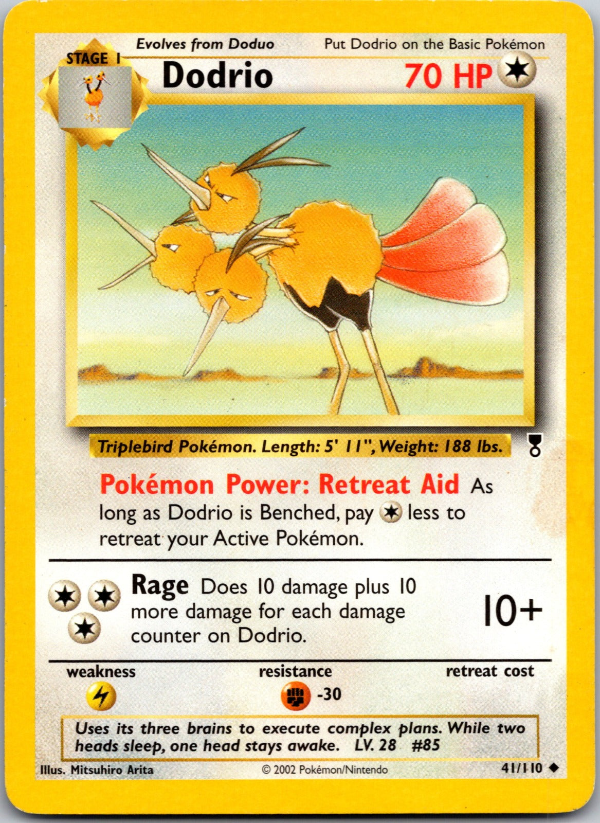 2002 Legendary Collection 041/110 Dodrio LP F64