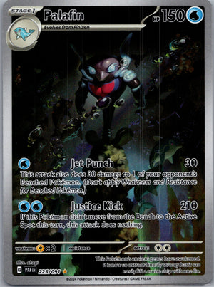 Palafin Holofoil Illustration Rare SV: Paldean Fates 225/091 NM