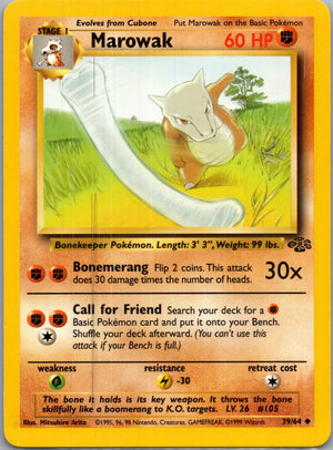 Jungle 39/64 Marowak Uncommon NM