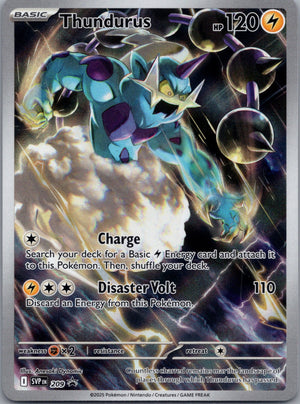 Thundurus -  (Pokemon Center Exclusive) Holofoil Promo SV: Scarlet & Violet Promo Cards 209 NM