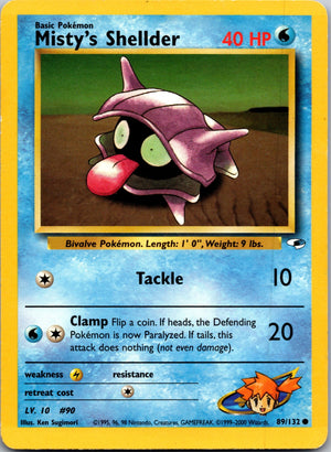 2000 Gym Heroes 089/132 Misty's Shellder LP