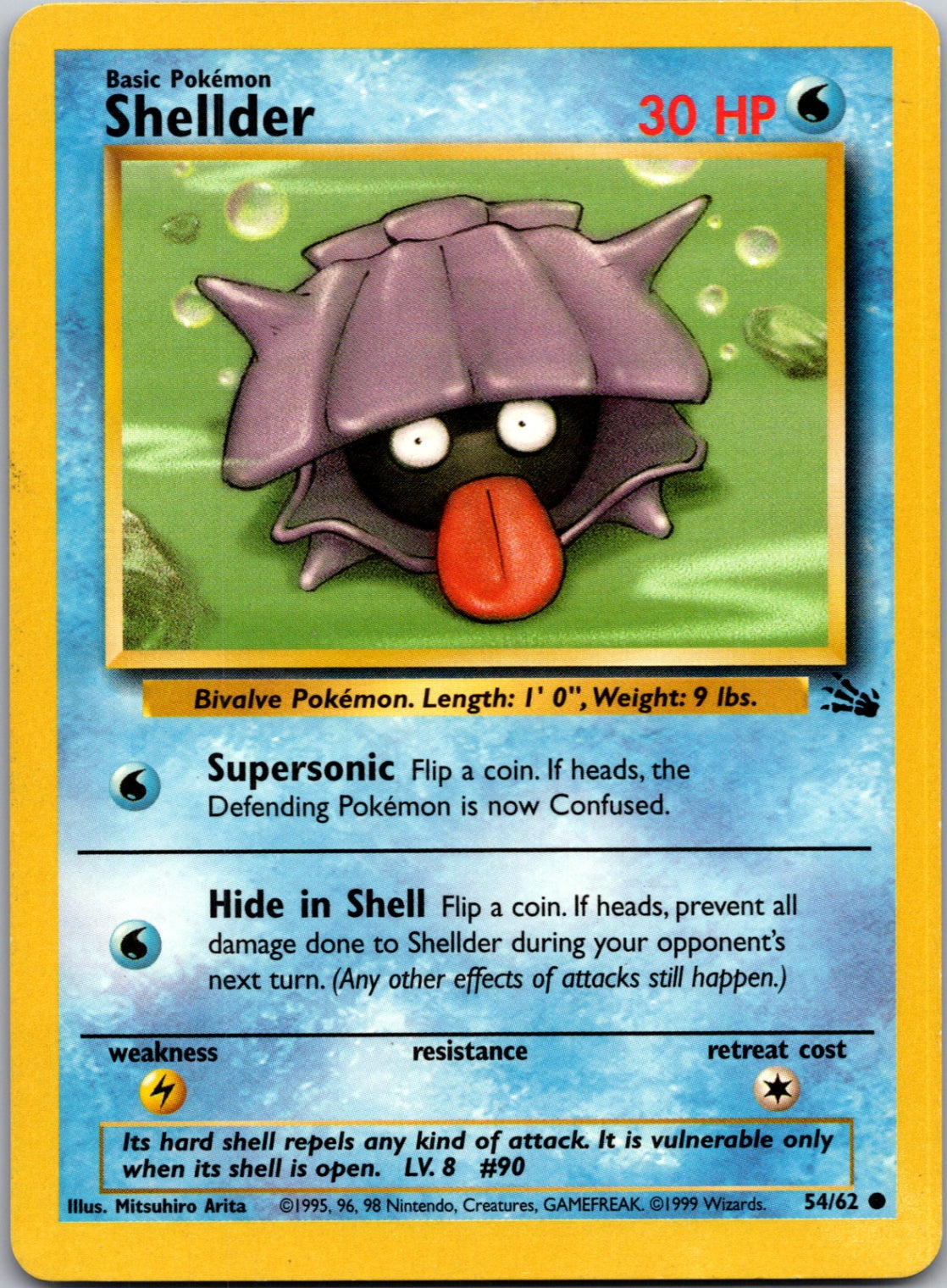 1999 Fossil 54/62 Shellder Common L50