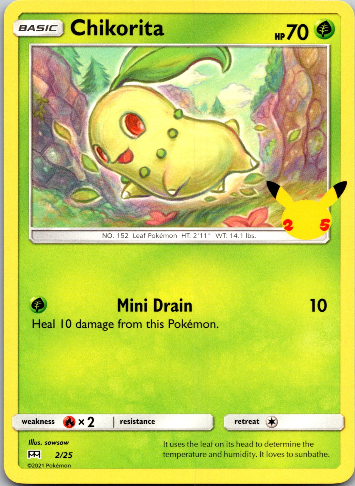 2018 SM - Lost Thunder 6/214 Chikorita (6) LP