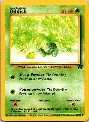 2000 Team Rocket 63/83 Oddish Common C268