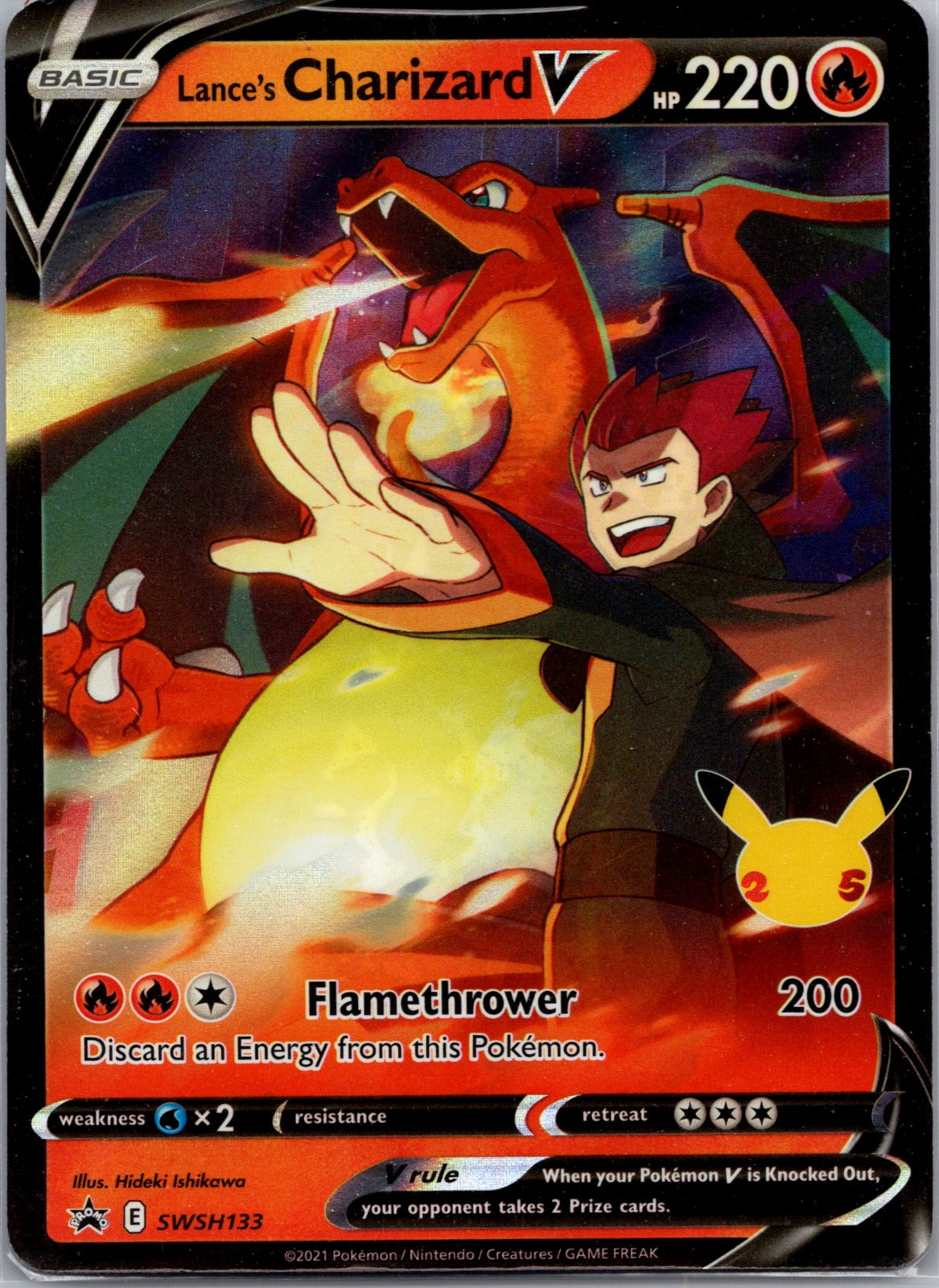Lance's Charizard V Holo Promo SWSH: Sword & Shield Promo Cards SWSH133 LP