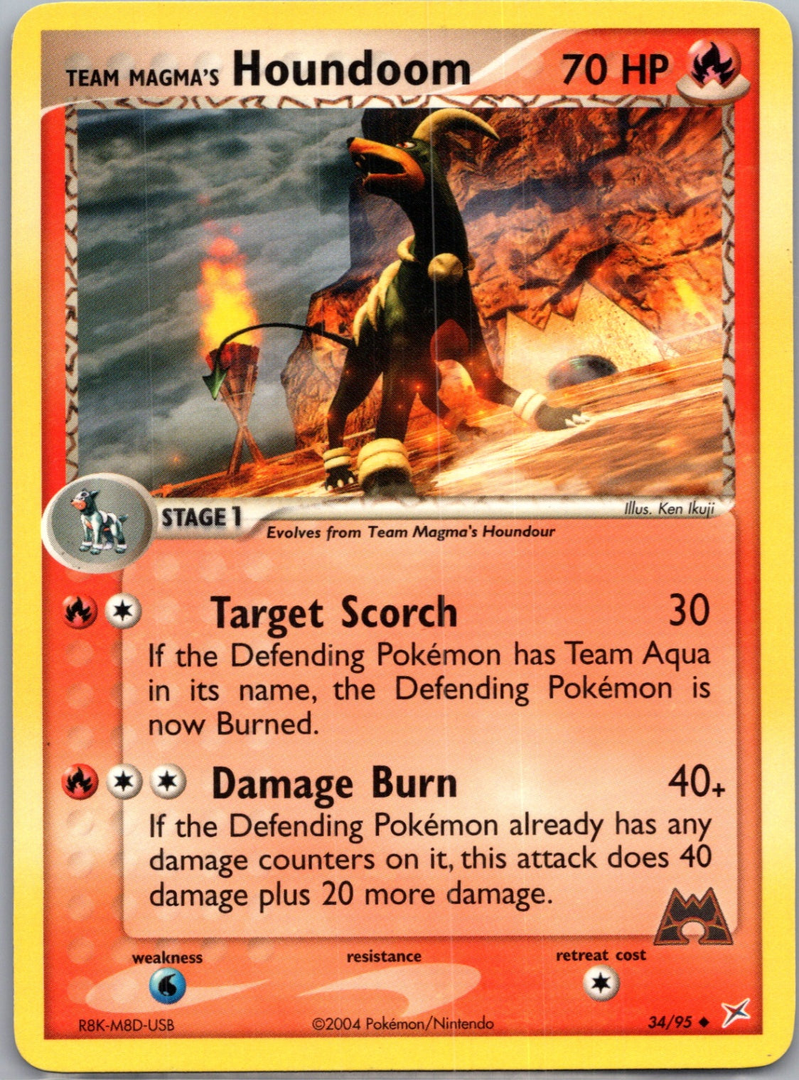 2004 Team Magma vs Team Aqua 34/95 Houndoom G271