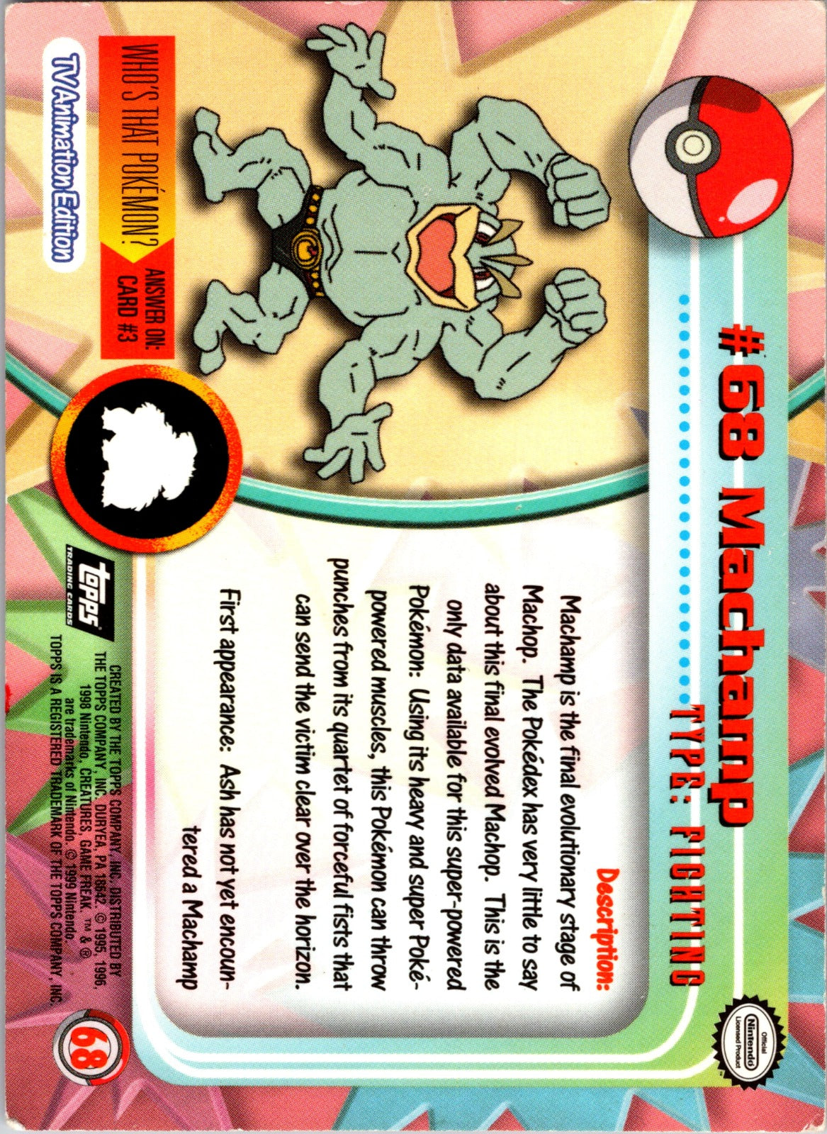 1999 Topps TV Machamp MP  P66