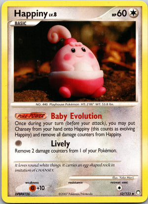 2007 Mysterious Treasures 52/123 Happiny LP
