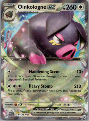 SV01: Scarlet & Violet Base Set 158/198 Oinkologne ex Double Rare NM