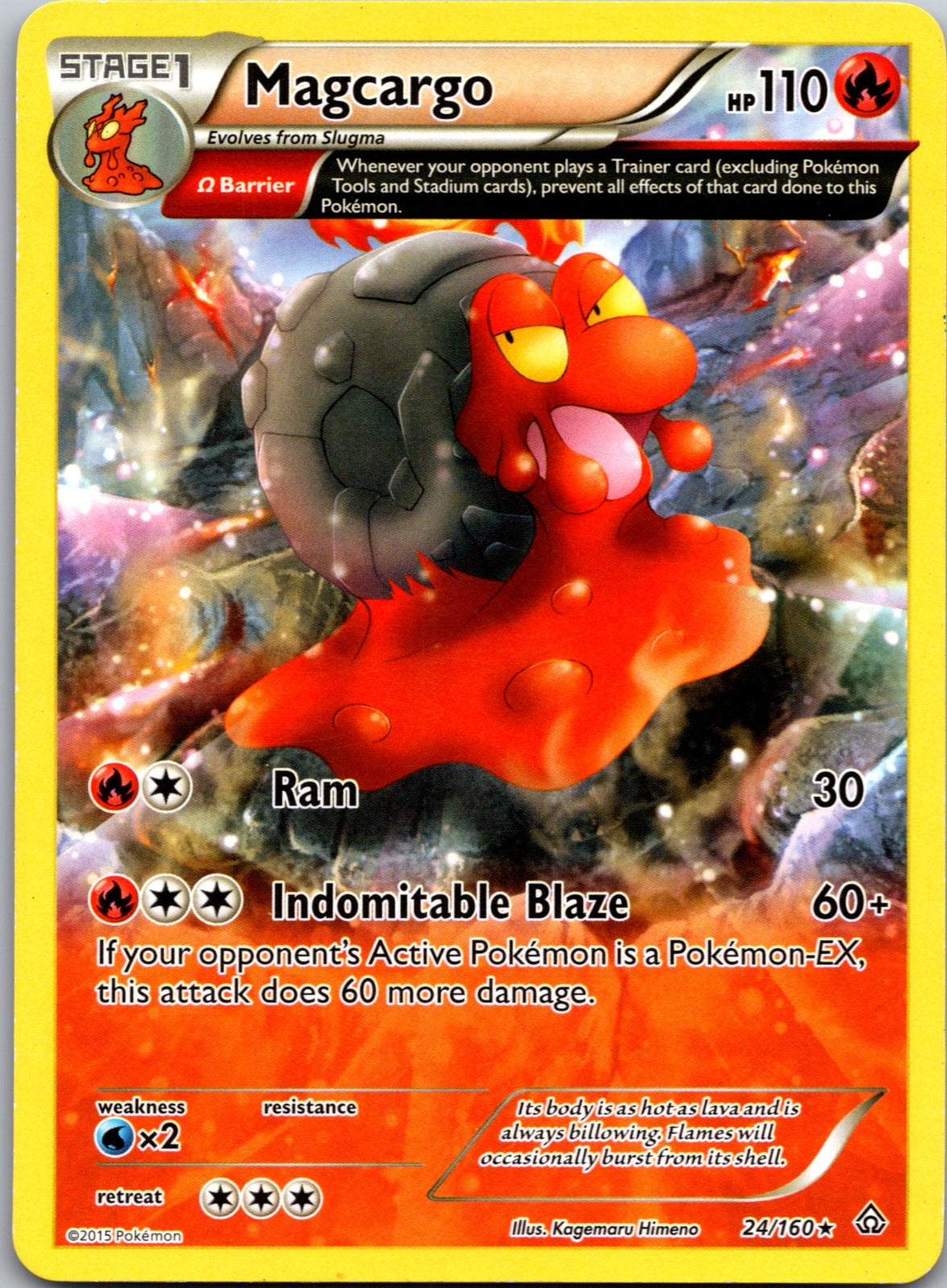 2015 XY - Primal Clash 24/160 Magcargo (Omega) LP