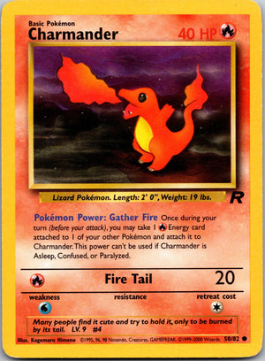 2000 Team Rocket 50/82 Charmander LP