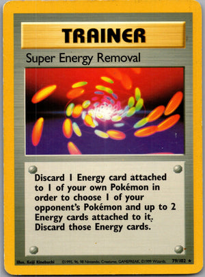 1999 Base Set 79/102 Super Energy Removal Common C31