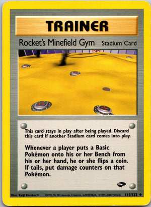 2000 Gym Challenge 119/132 Rocket's Minefield Gym LP