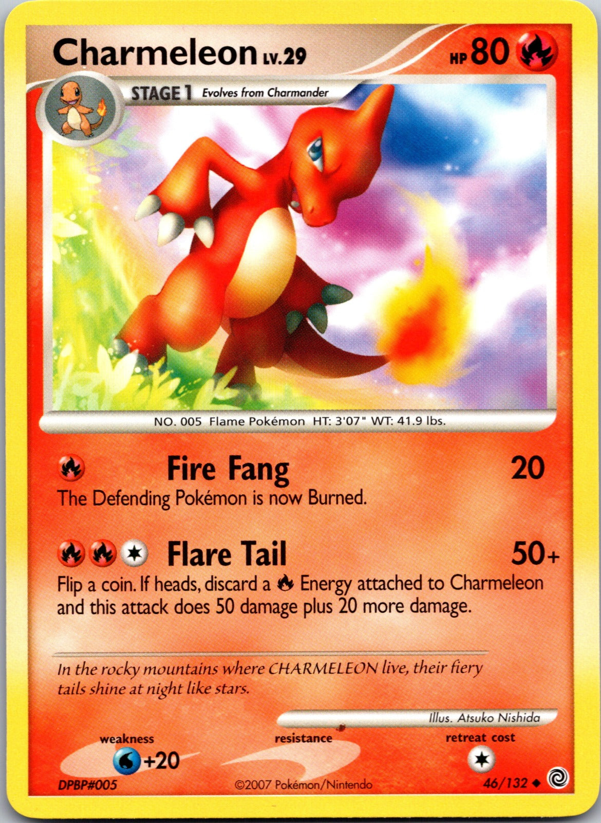 2007 Secret Wonders 46/132 Charmeleon LP E291