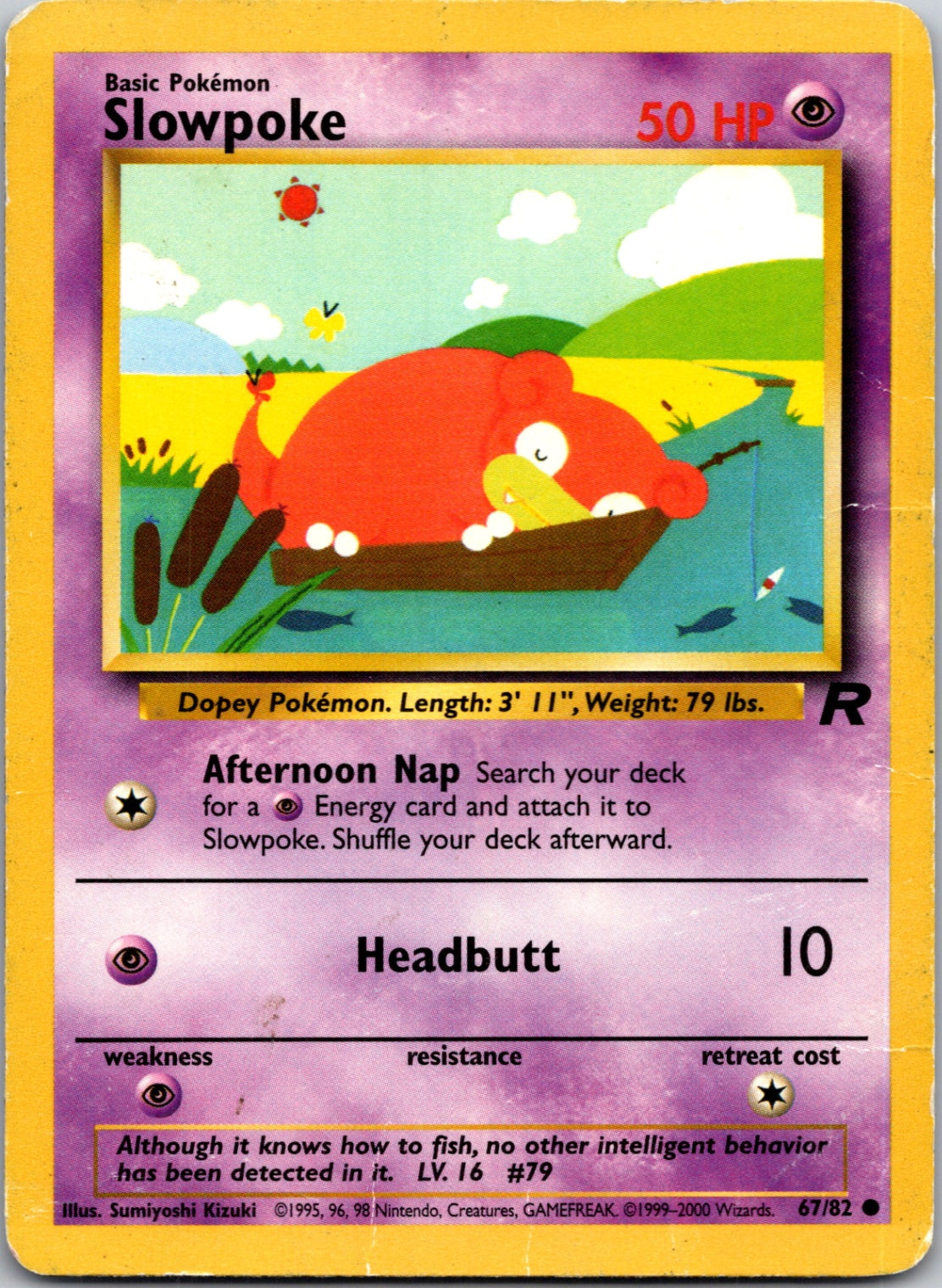 2000 Team Rocket 67/82 Slowpoke Common M193