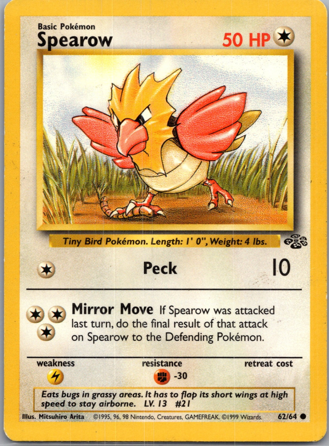 Jungle 62/64 Spearow Common NM