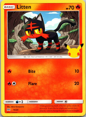 2021 McDonald's 25th Anniversary Promo 015/025 Litten - 15/25 LP