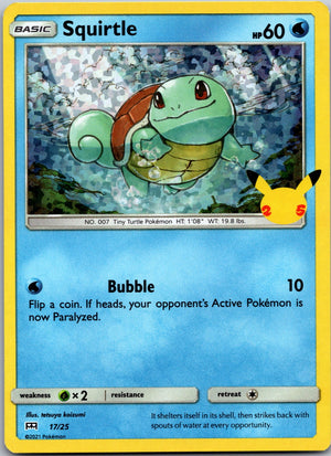 2021 McDonald's 25th Anniversary Promo 017/025 Squirtle - 17/25 LP