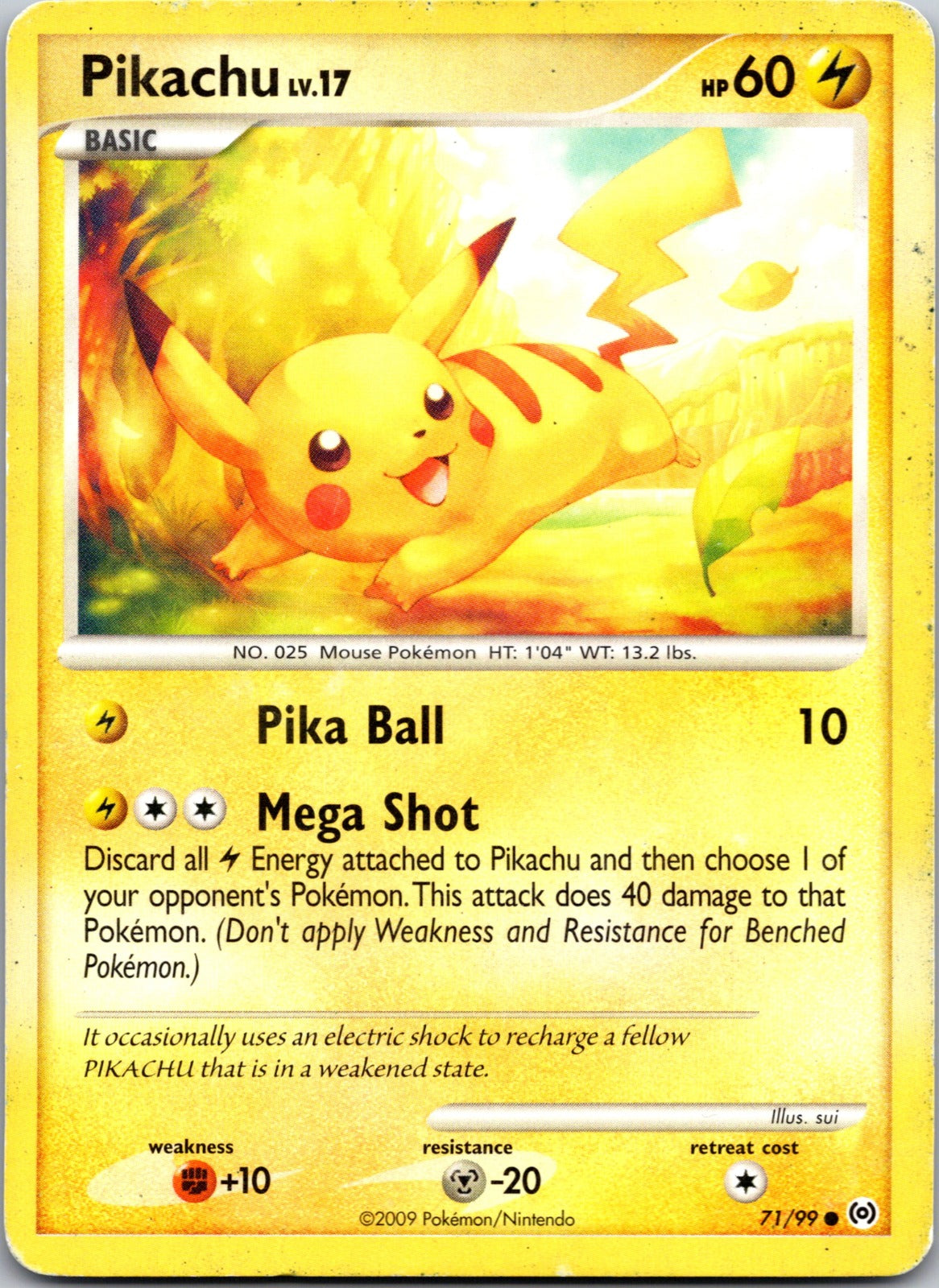 2009 Arceus 71/99 Pikachu HP Z40