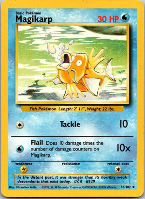 1999 Base Set #035/102 Magikarp Uncommon C94