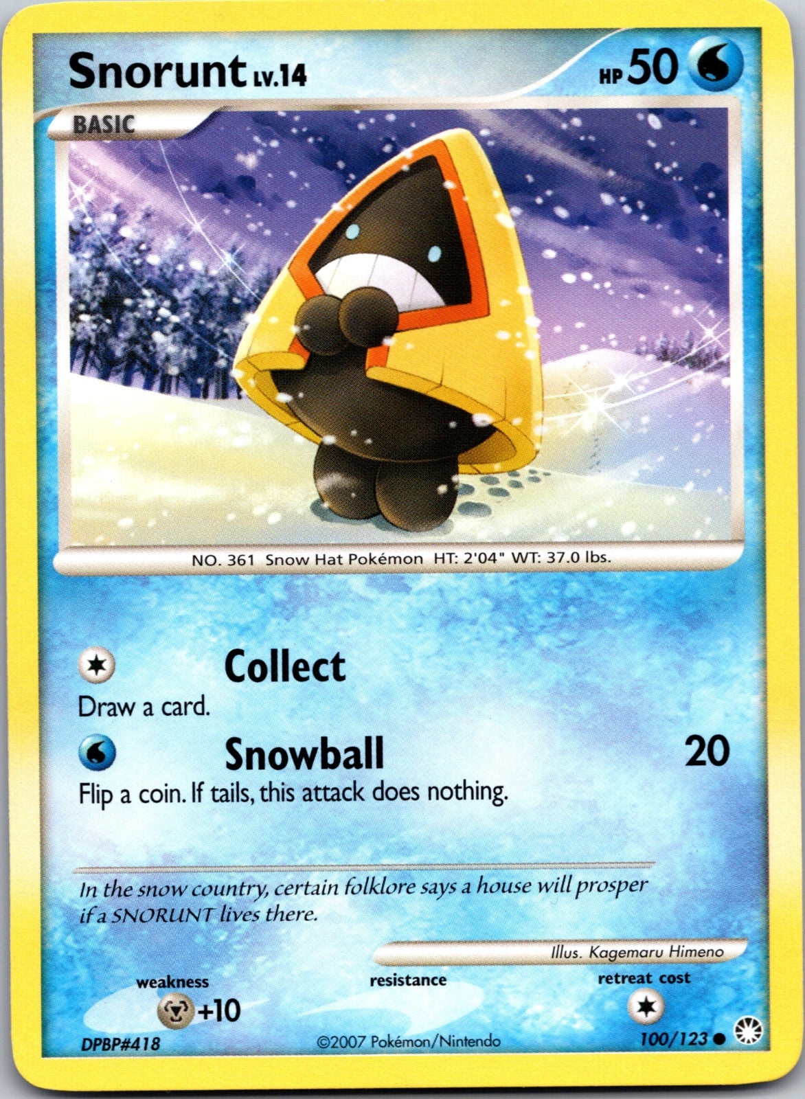 2007 Mysterious Treasures 100/123 Snorunt LP