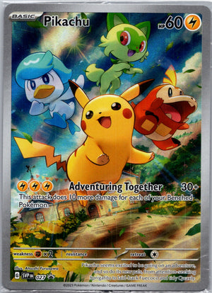 2023 SV: Scarlet & Violet Promo Cards 027 Pikachu Promo (Sealed) F98