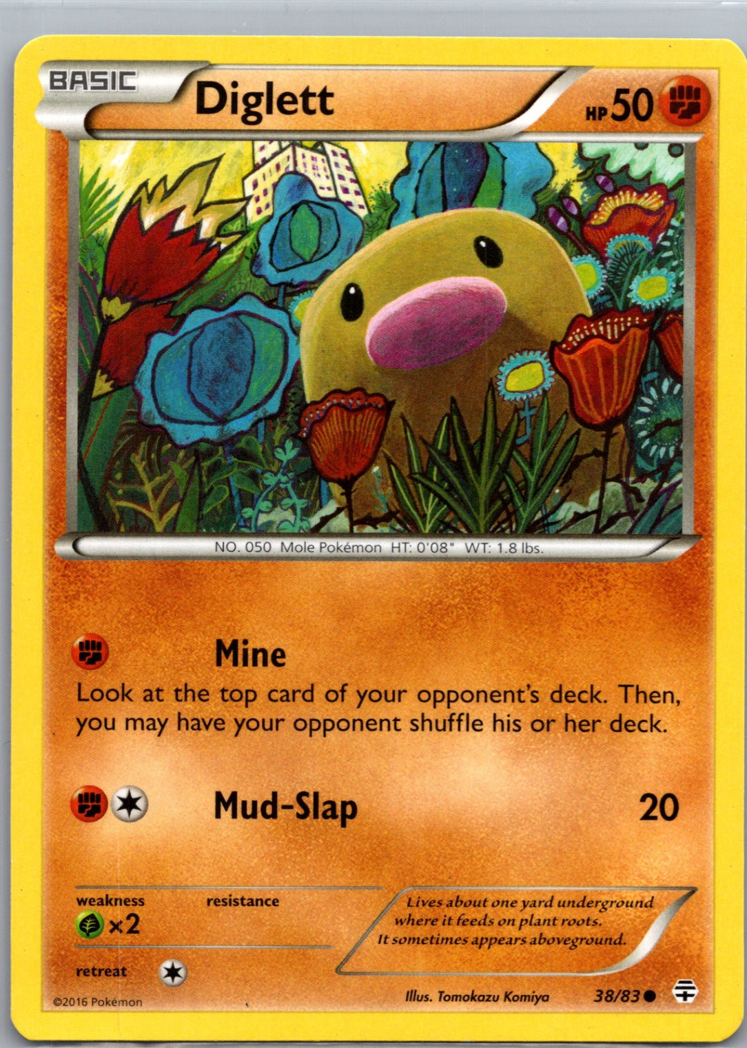 2016 Generations 38/83 Diglett Common M66