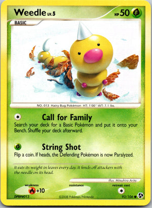 2008 Great Encounters 93/106 Weedle LP