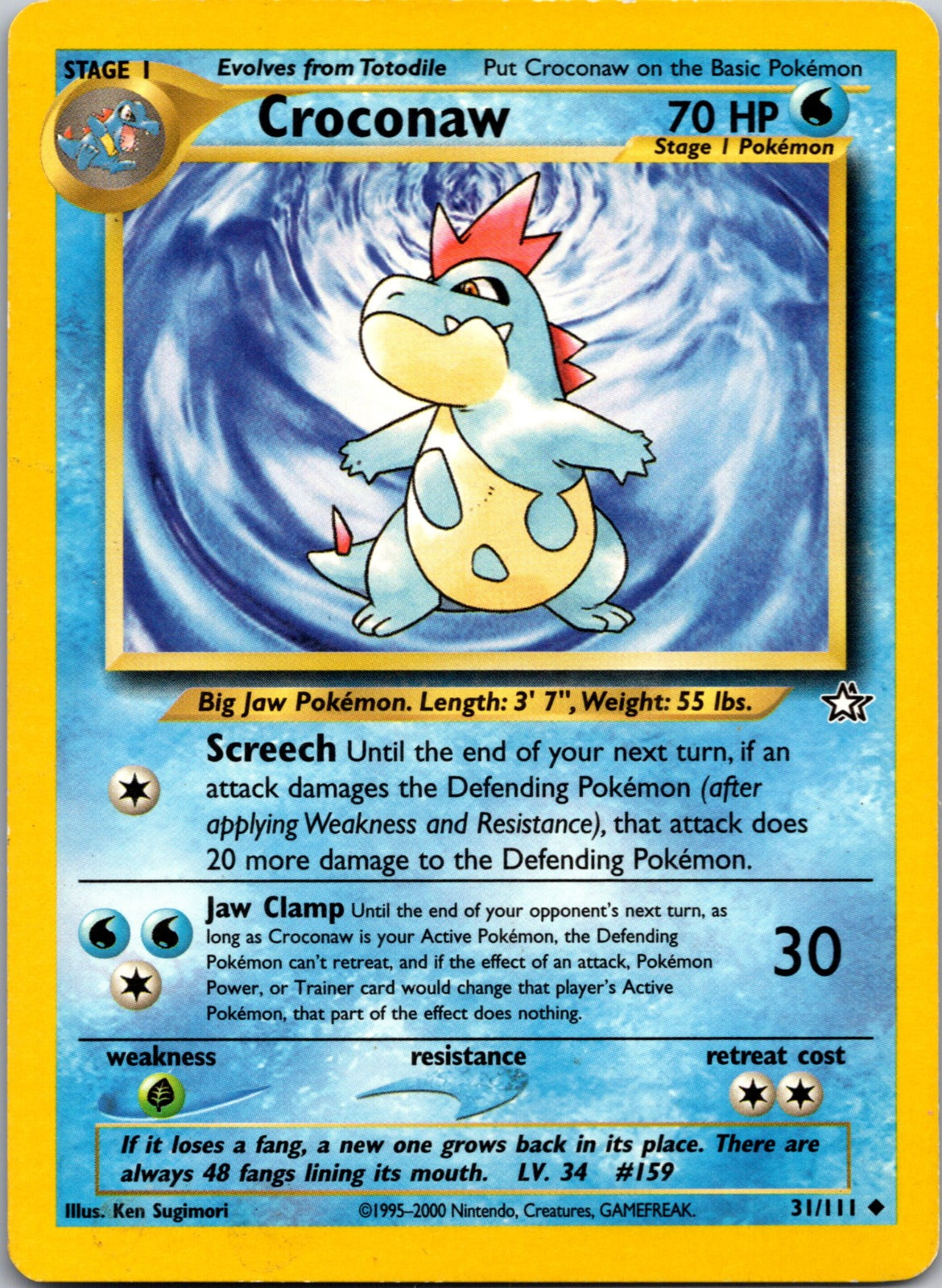 2000 Neo Genesis 031/111 Croconaw (31) LP