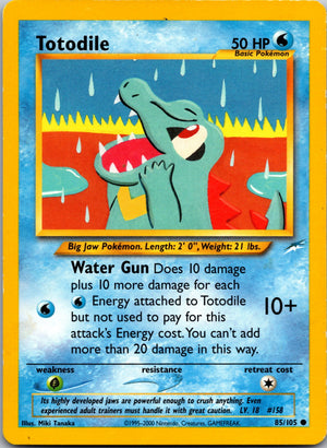 2002 Neo Destiny 085/105 Totodile LP