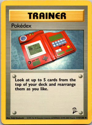 2000 Base Set 2 115/130 Pokedex LP