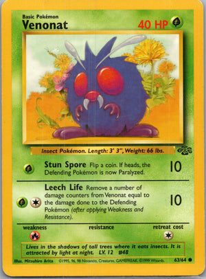 Jungle 63/64 Venonat Common NM
