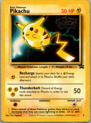WoTC Promo 04/53 Pikachu (Movie Promo) Promo NM