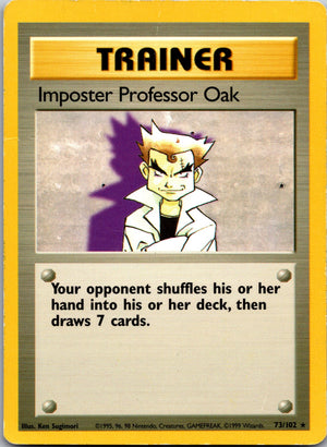 2000 Base Set 2 102/130 Imposter Professor Oak LP