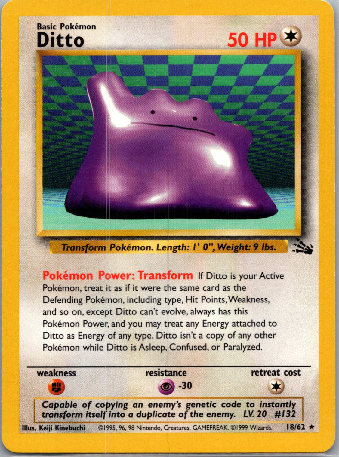 Fossil 18/62 Ditto (18) Rare NM
