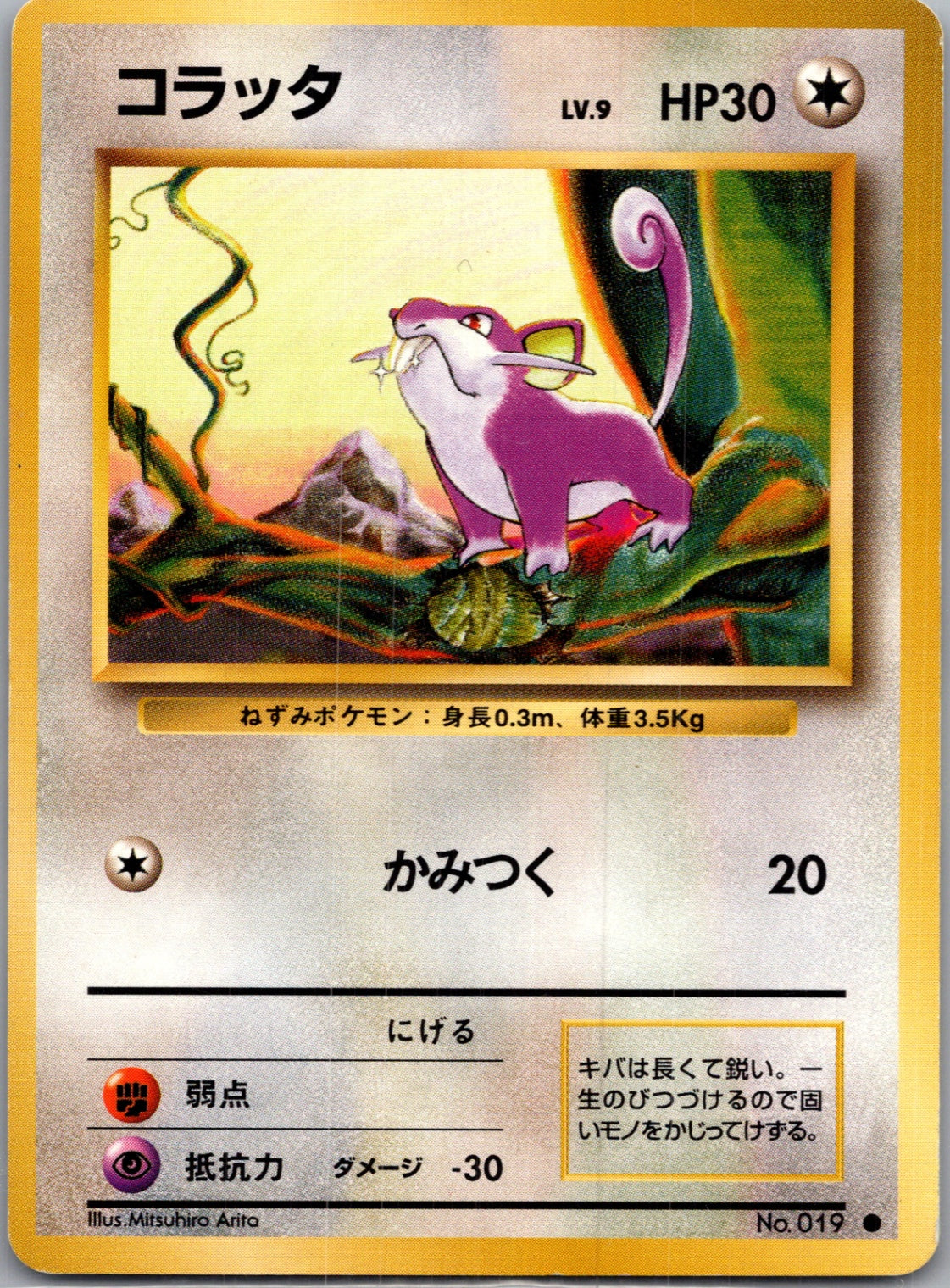 1996 Expansion Pack  Rattata Common  (JP) H358
