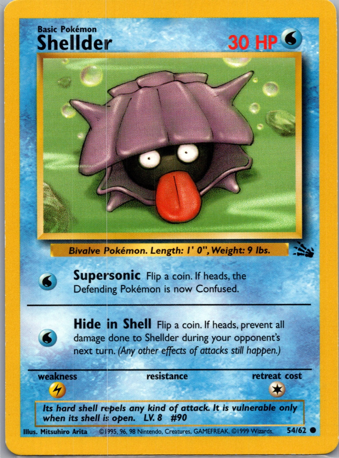 Fossil 54/62 Shellder Common NM