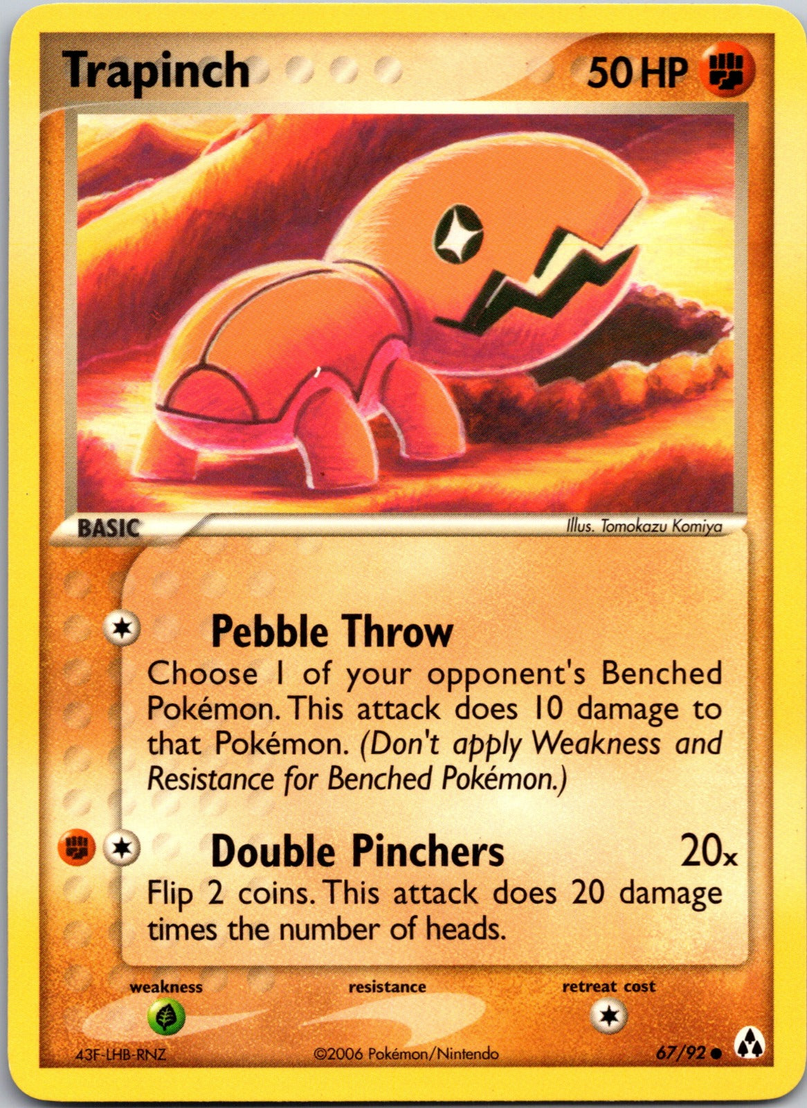 2006 Legend Maker 67/92 Trapinch LP Y290