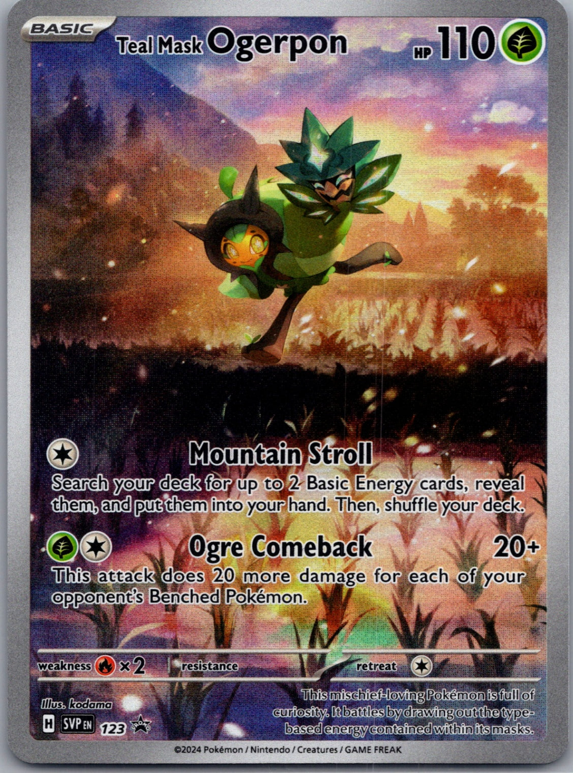 Teal Mask Ogerpon Holofoil Promo SV: Scarlet & Violet Promo Cards 123 NM