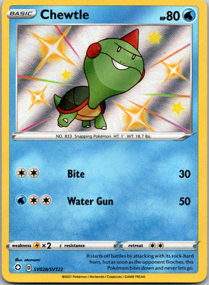 2021 Shining Fates: Shiny Vault SV028/SV122 Chewtle NM
