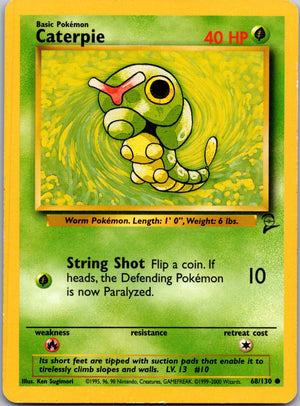 Caterpie Common Base Set 2 068/130 LP
