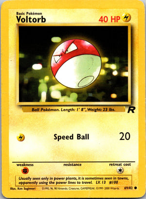2000 Team Rocket 69/83 Voltorb Common C252